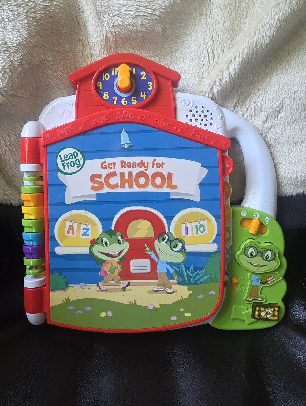 LeapFrog ~ Tad's Get Ready for School Interactive Learning Book (plastic)